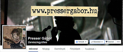 Presser G�bor a&nbsp;Facebookon